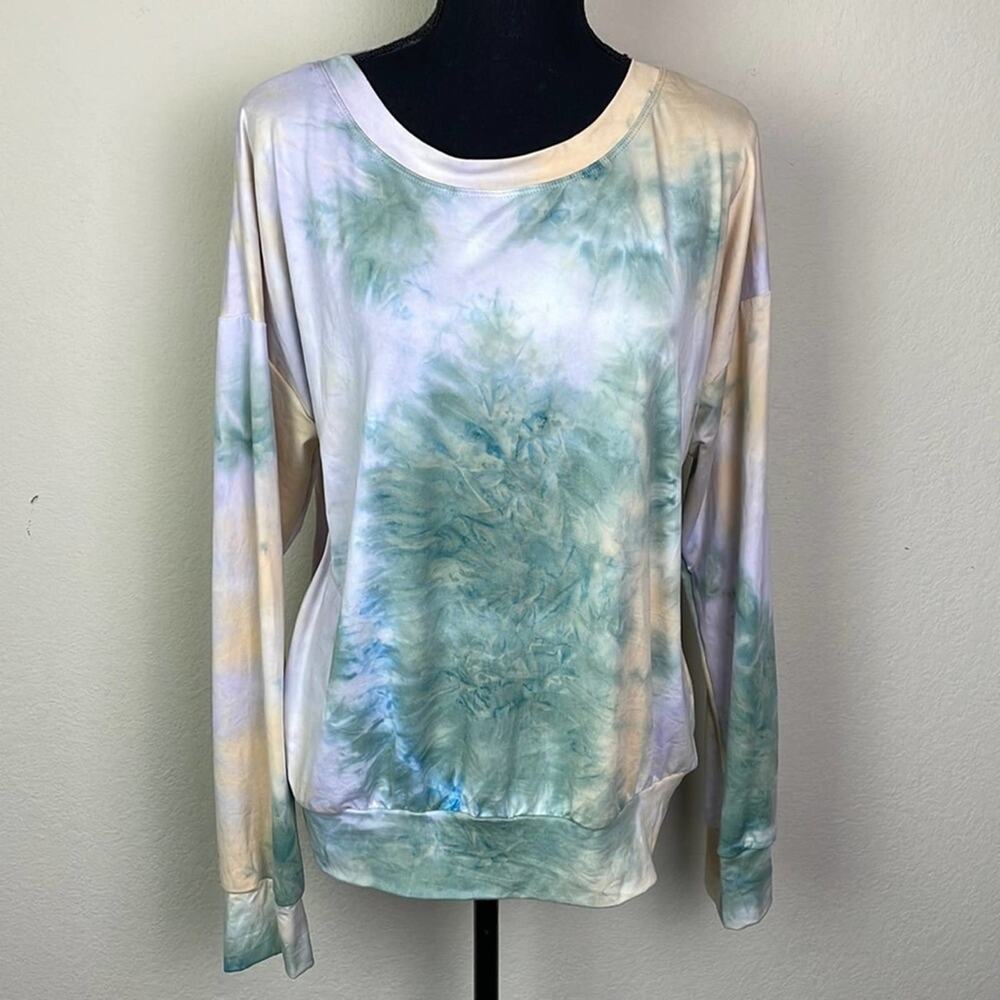 NWOT Socialite women’s M oversized lounge tie dyed sweatshirt
